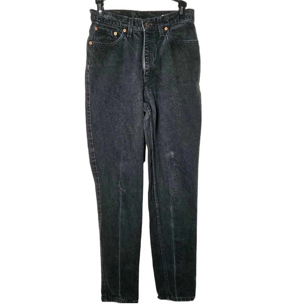 Vintage 90s Levis Juniors‎ Black High Waisted Denim Jeans 9 Streetwear Grunge